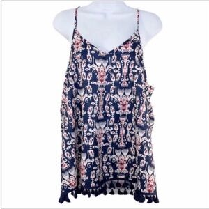 JOY JOY tassel racerback tank top L